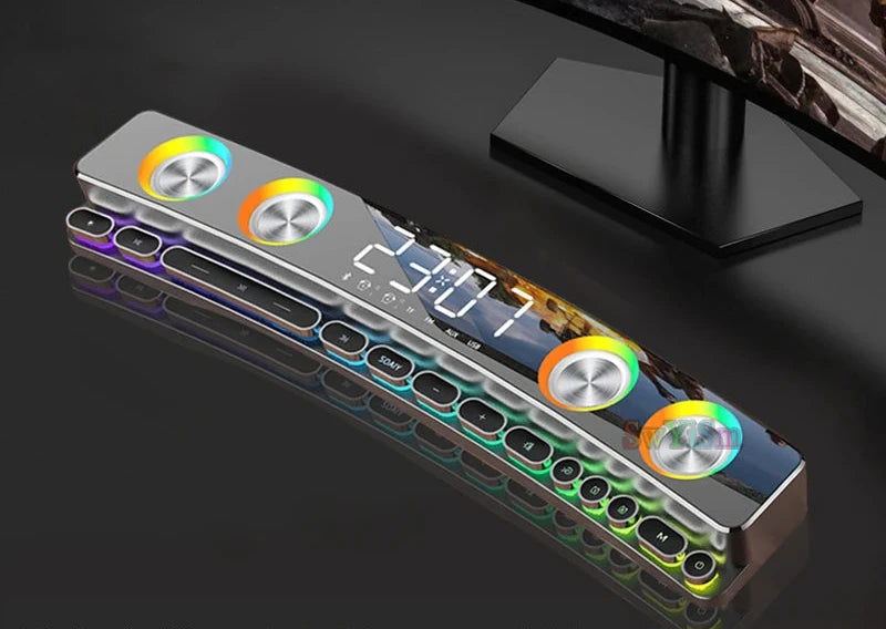 RGB PC Gaming Desk Soundbar - Vivid Setups
