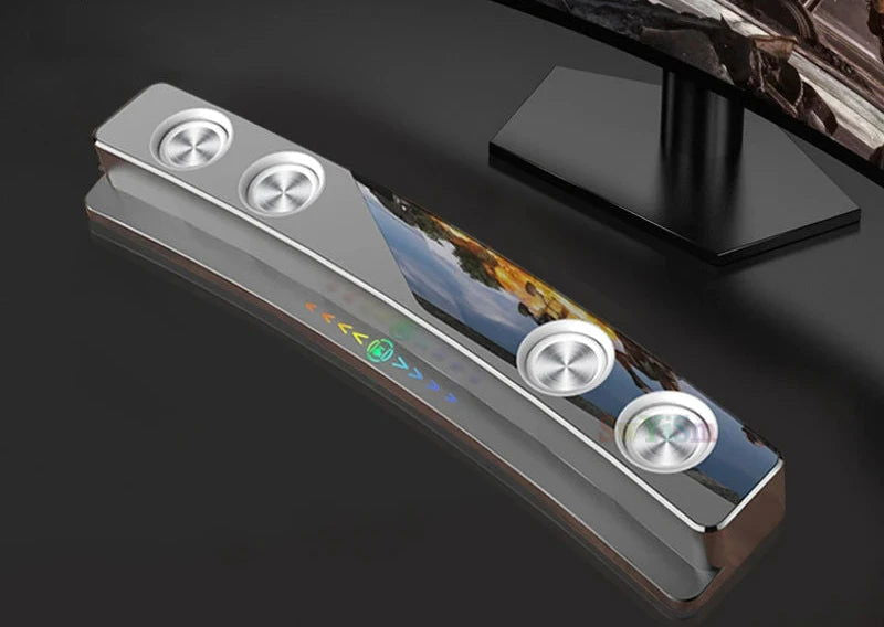 RGB PC Gaming Desk Soundbar - Vivid Setups