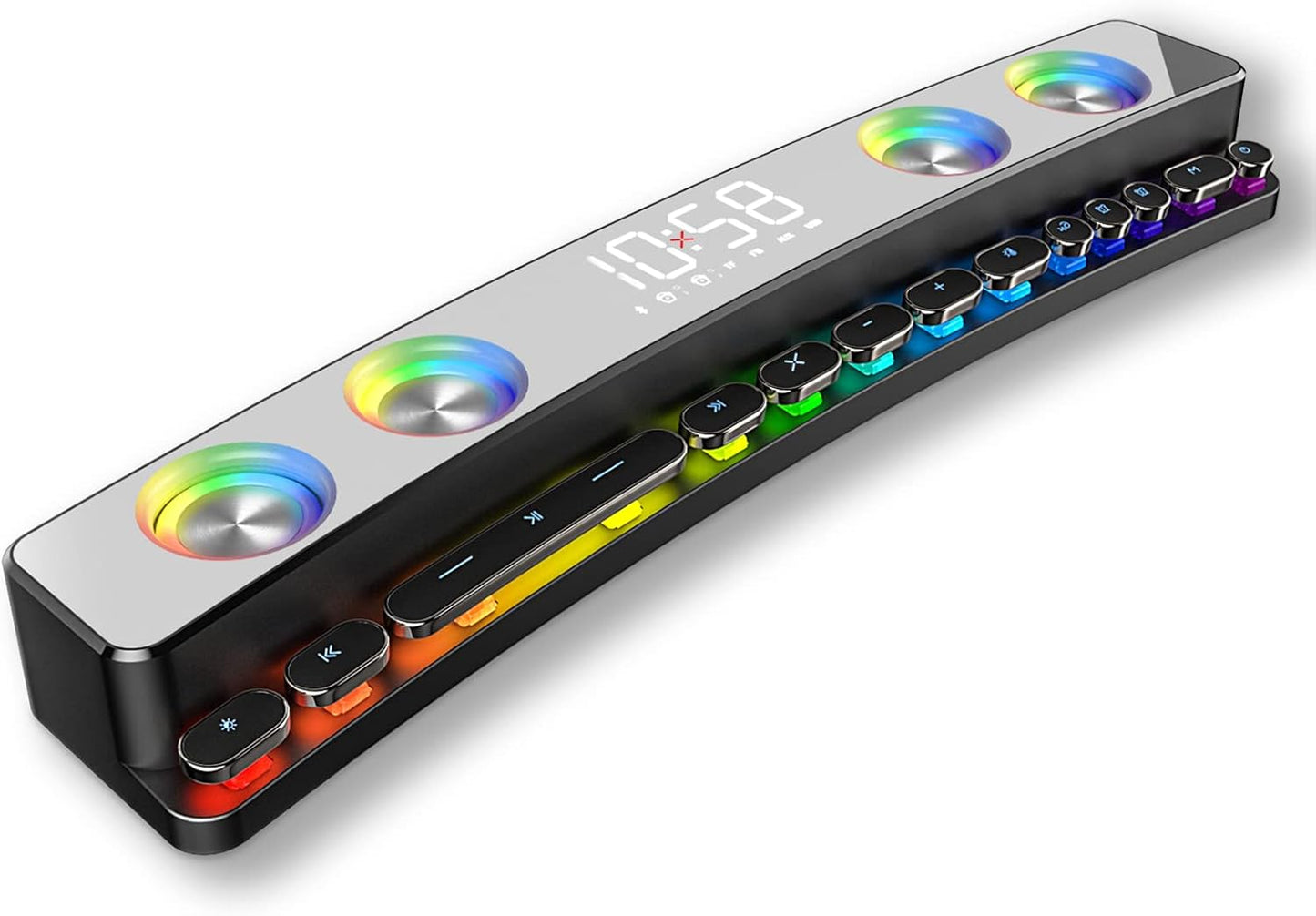 RGB PC Gaming Desk Soundbar - Vivid Setups