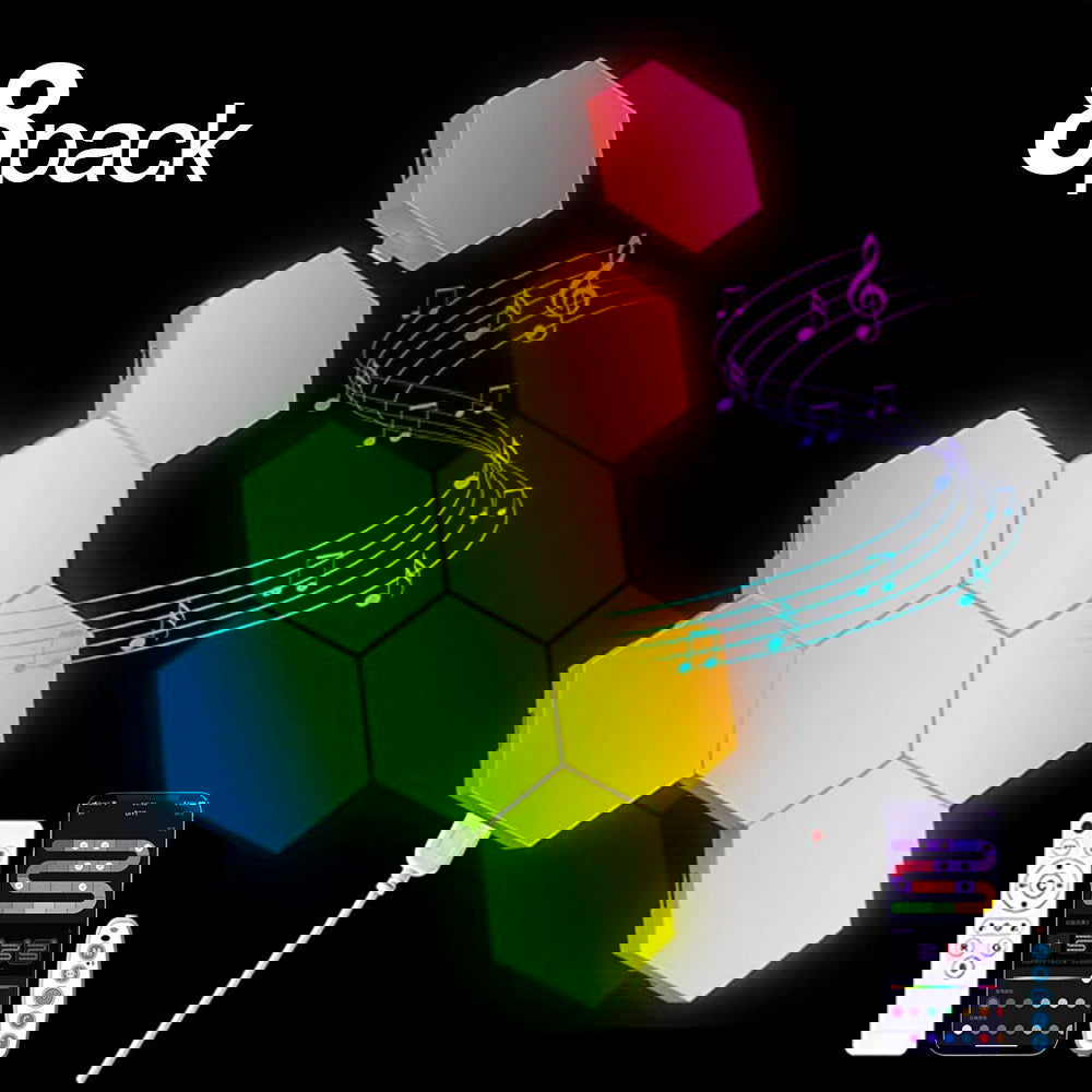 RGB Smart Hexagonal Wall Light - Vivid Setups
