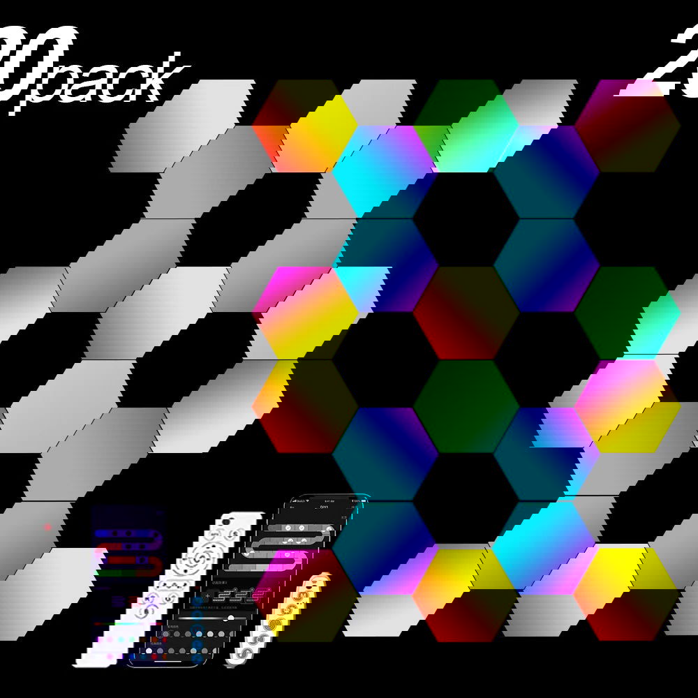 RGB Smart Hexagonal Wall Light - Vivid Setups