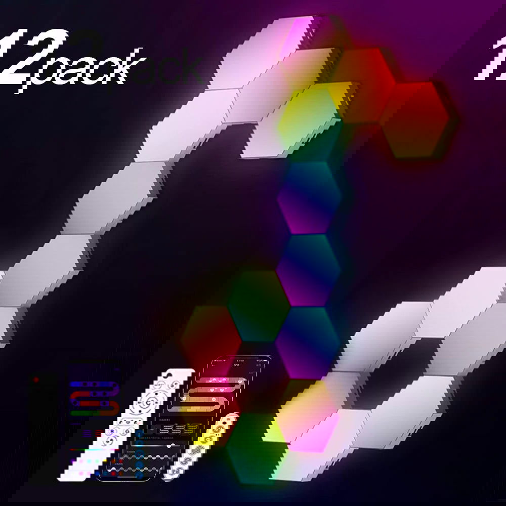 RGB Smart Hexagonal Wall Light - Vivid Setups