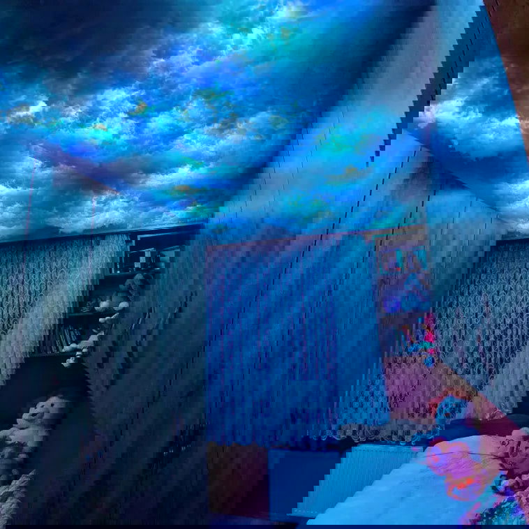 RGB Thunderbolt Lightning Storm Gaming Setup Decor Kit - Vivid Setups