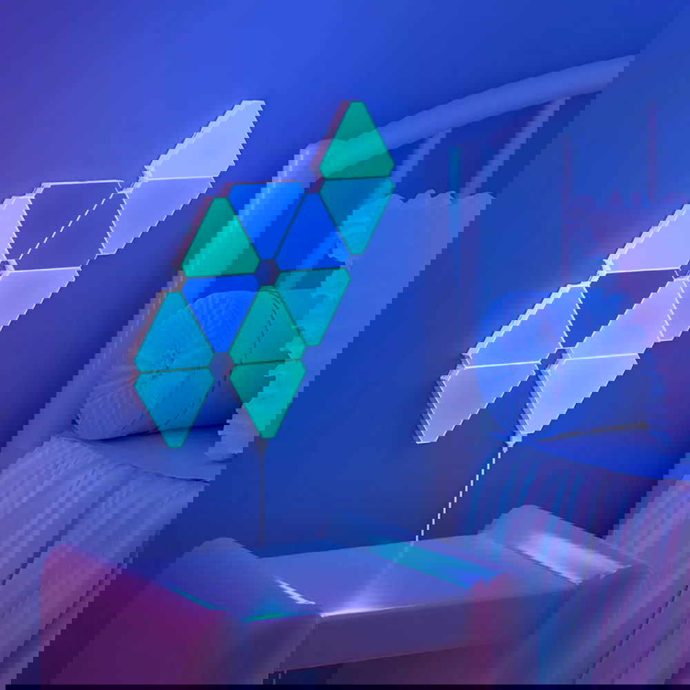 RGB Triangular Game Room Ambience LED Wall Lamps - Vivid Setups