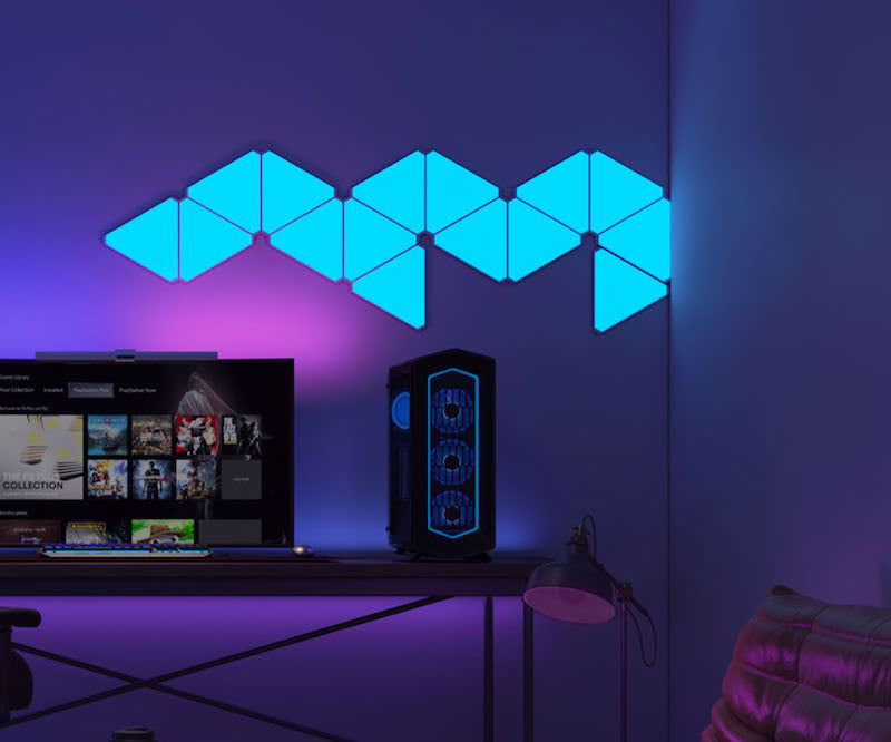 RGB Triangular Game Room Ambience LED Wall Lamps - Vivid Setups
