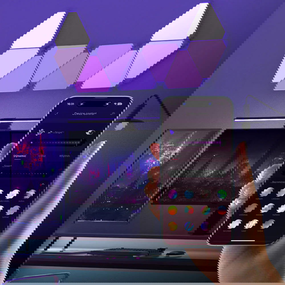 RGB Triangular Game Room Ambience LED Wall Lamps - Vivid Setups