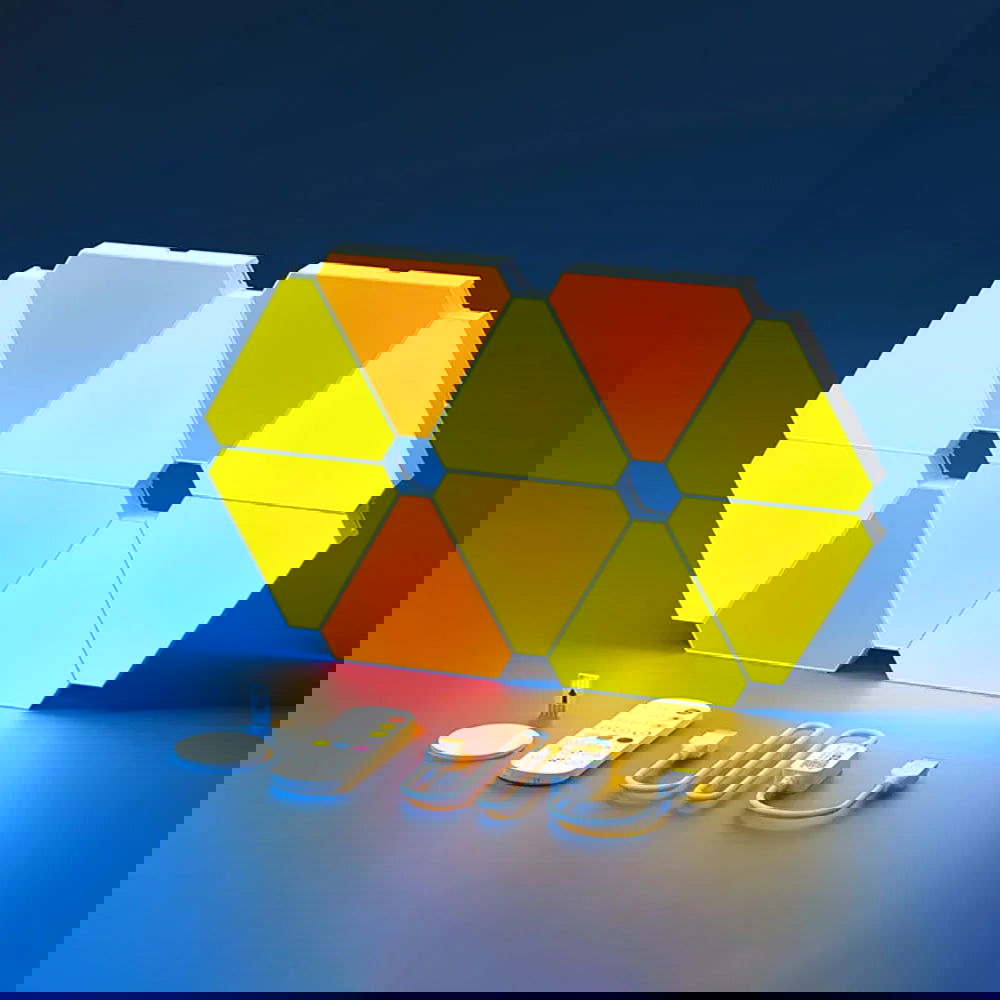 RGB Triangular LED Game Room Ambience  Wall Lamps - Vivid Setups