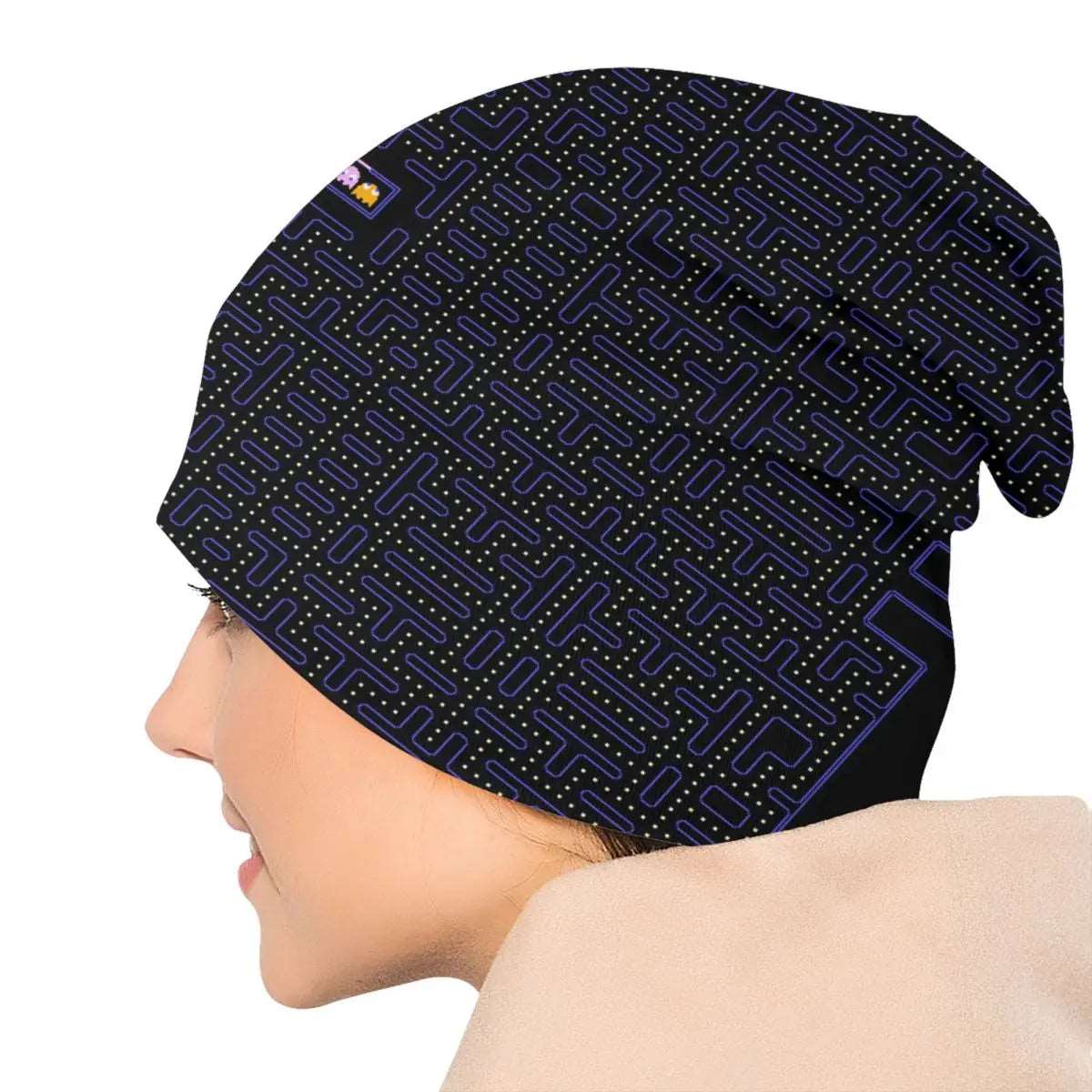 Retro Arcade Beanie Skull Cap - Vivid Setups