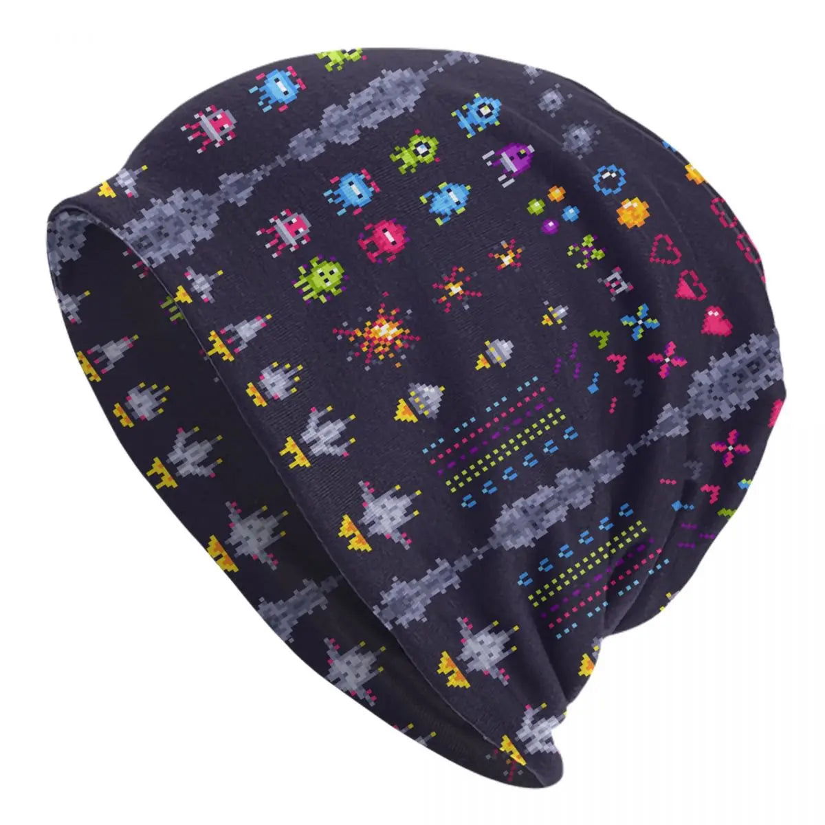 Retro Arcade Beanie Skull Hat - Vivid Setups