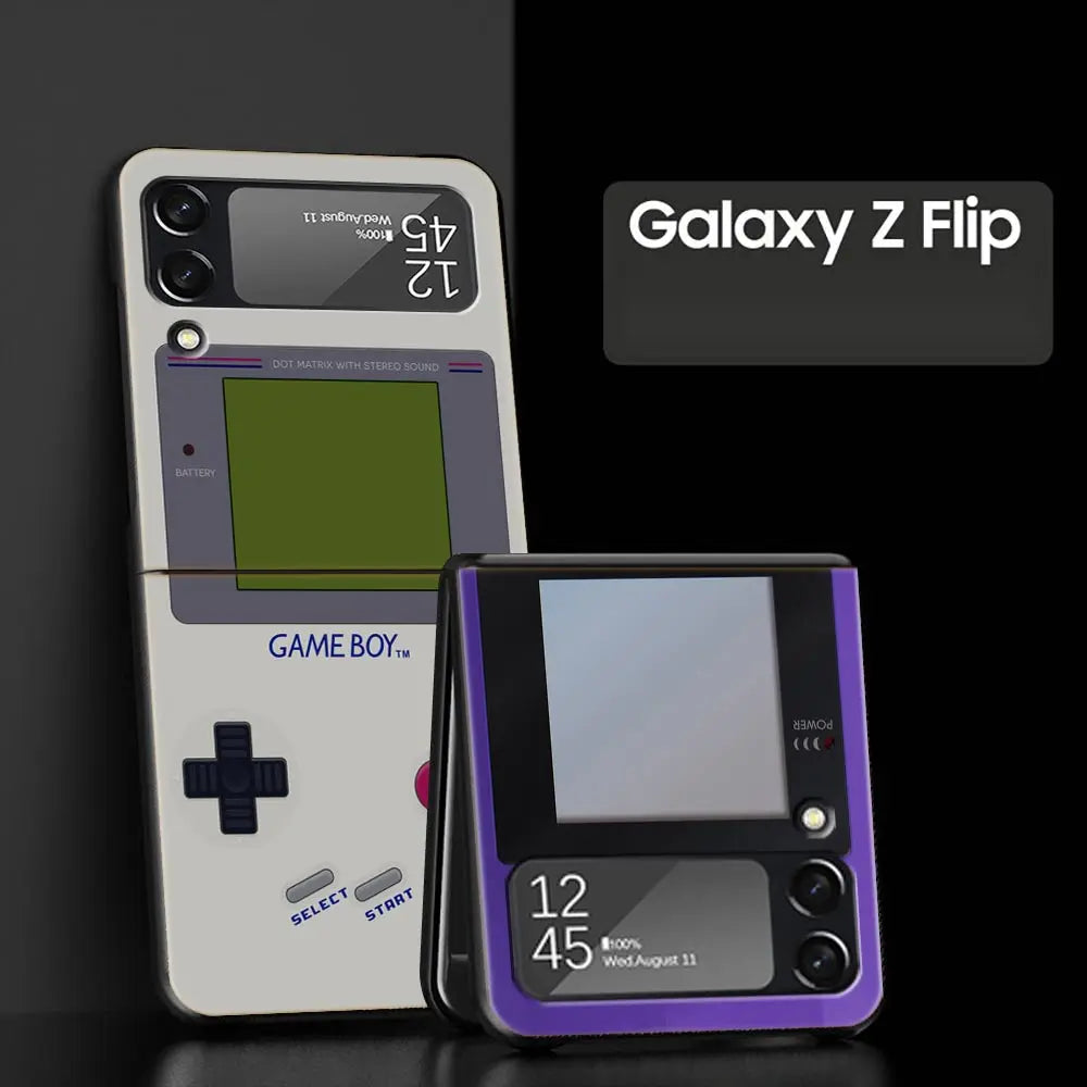 Retro Gameboy Phone Case For Samsung Galaxy Z Flip 4 5 3 Fold - Vivid Setups