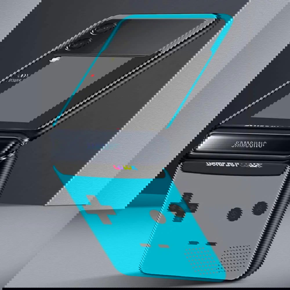 Retro Gameboy Phone Case For Samsung Galaxy Z Flip 4 5 3 Fold - Vivid Setups