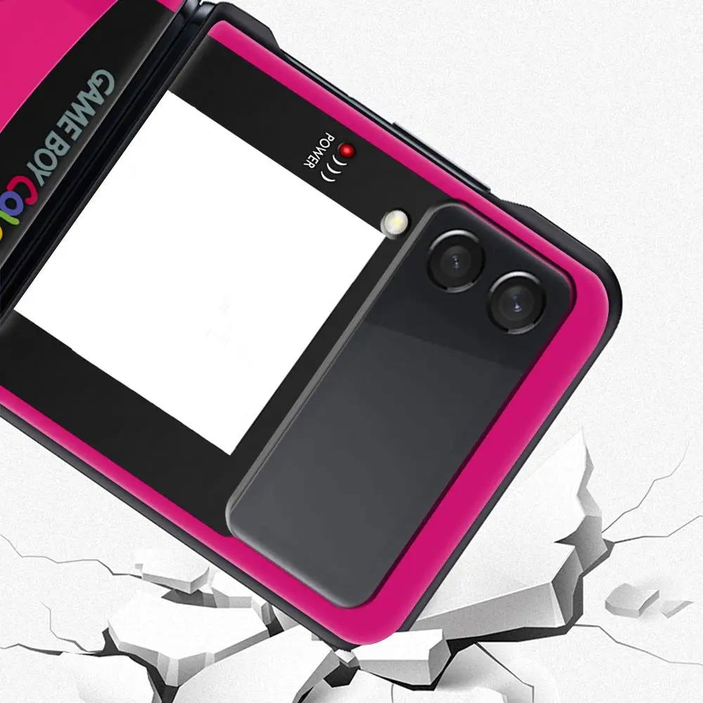 Retro Gameboy Phone Case For Samsung Galaxy Z Flip 4 5 3 Fold - Vivid Setups