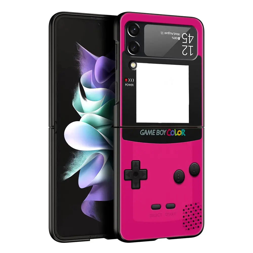 Retro Gameboy Phone Case For Samsung Galaxy Z Flip 4 5 3 Fold - Vivid Setups