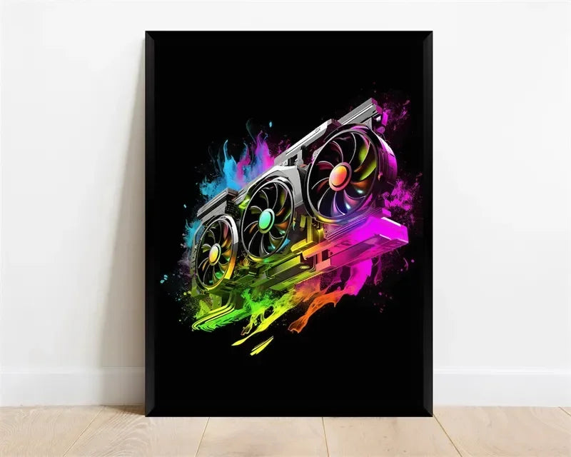 Game Setup Canvas Wall Art Print - Vivid Setups