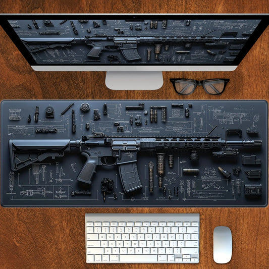 Machine Gun Mouse Pad - Vivid Setups