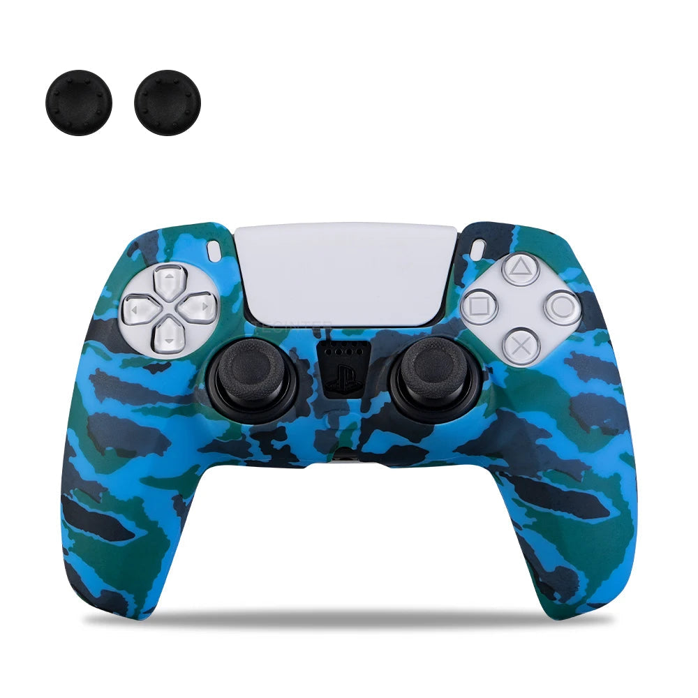 PS5 Controller Silicone Skin Sleeve & Thumb Grip Set - Vivid Setups