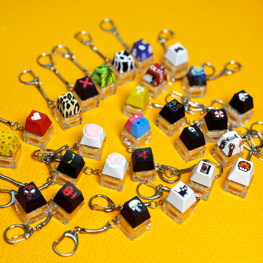 Keyboard Switch & Key Cap Fidget Keychain - Vivid Setups