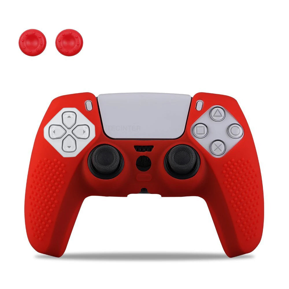 PS5 Controller Silicone Skin Sleeve & Thumb Grip Set - Vivid Setups