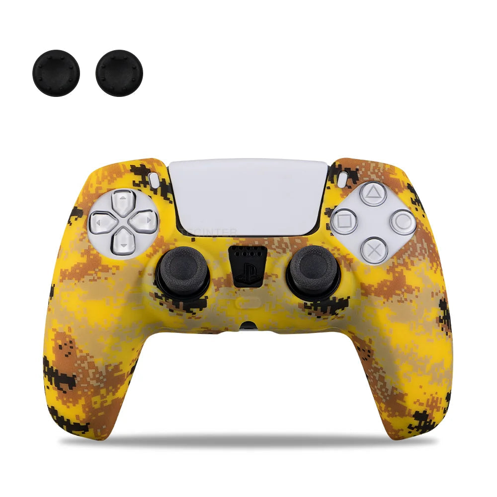 PS5 Controller Silicone Skin Sleeve & Thumb Grip Set - Vivid Setups