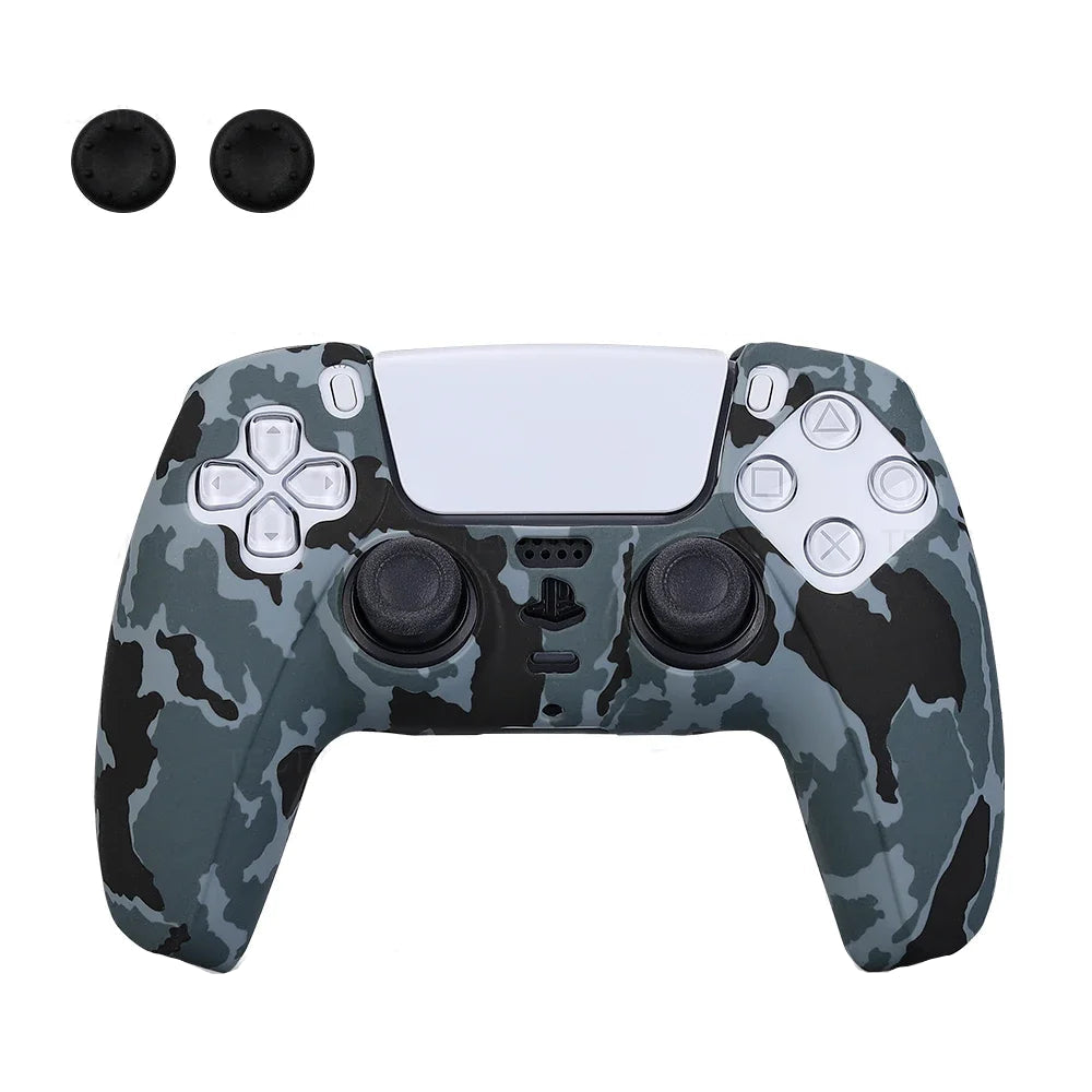 PS5 Controller Silicone Skin Sleeve & Thumb Grip Set - Vivid Setups