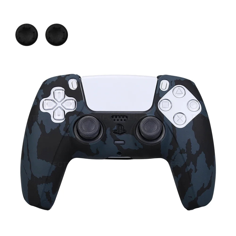 PS5 Controller Silicone Skin Sleeve & Thumb Grip Set - Vivid Setups