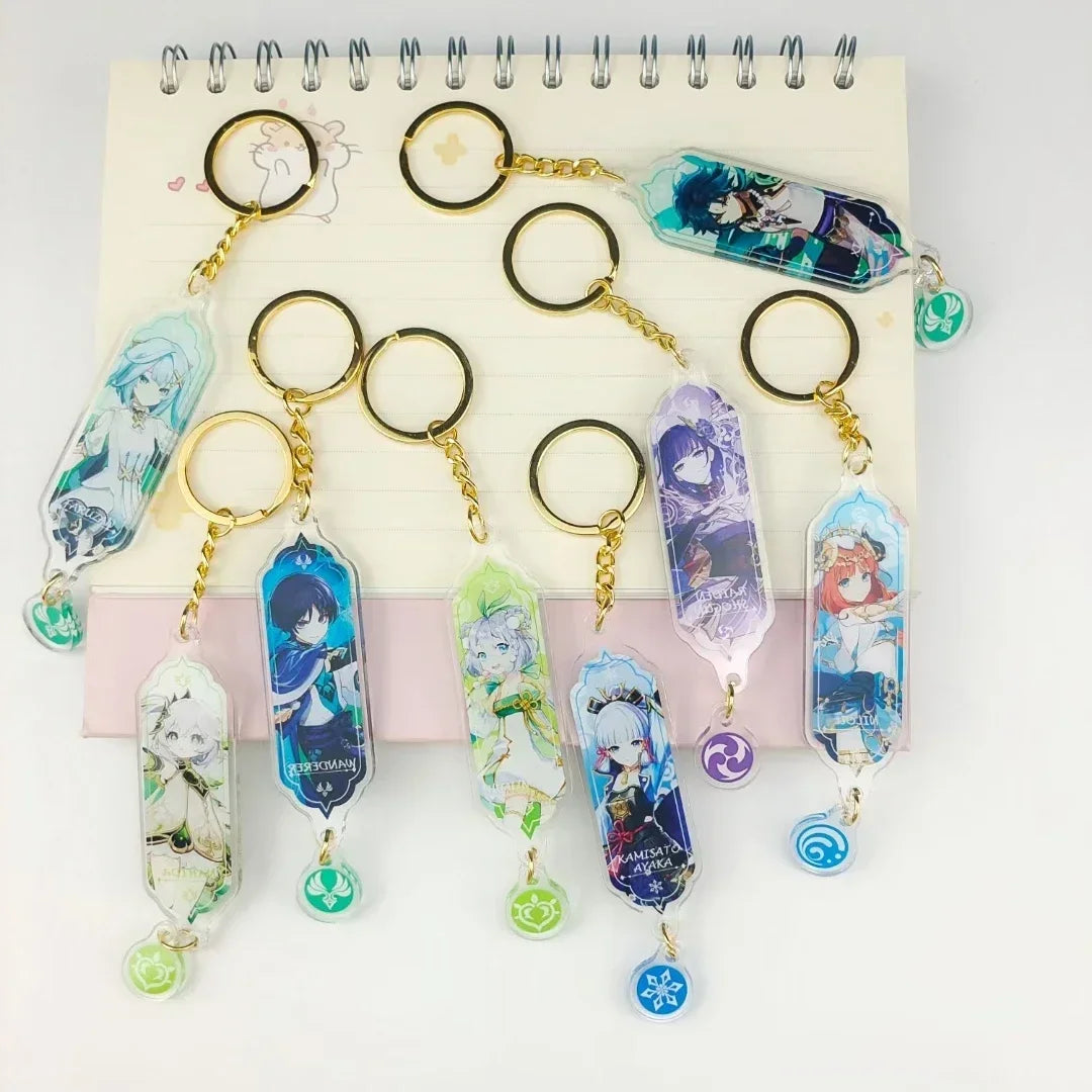 Genshin Impact Furina Gaming Keychain - Vivid Setups