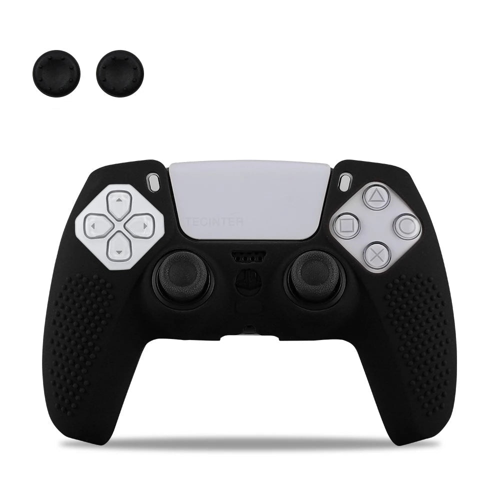 PS5 Controller Silicone Skin Sleeve & Thumb Grip Set - Vivid Setups