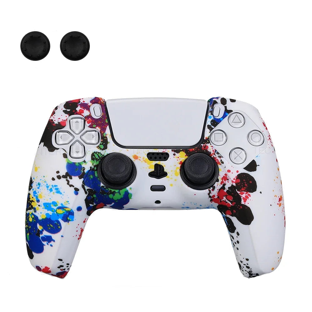 PS5 Controller Silicone Skin Sleeve & Thumb Grip Set - Vivid Setups