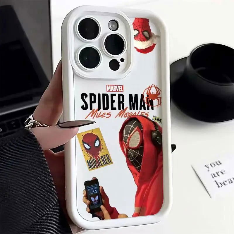 Spider Man iPhone Silicone Shockproof Cover - Vivid Setups
