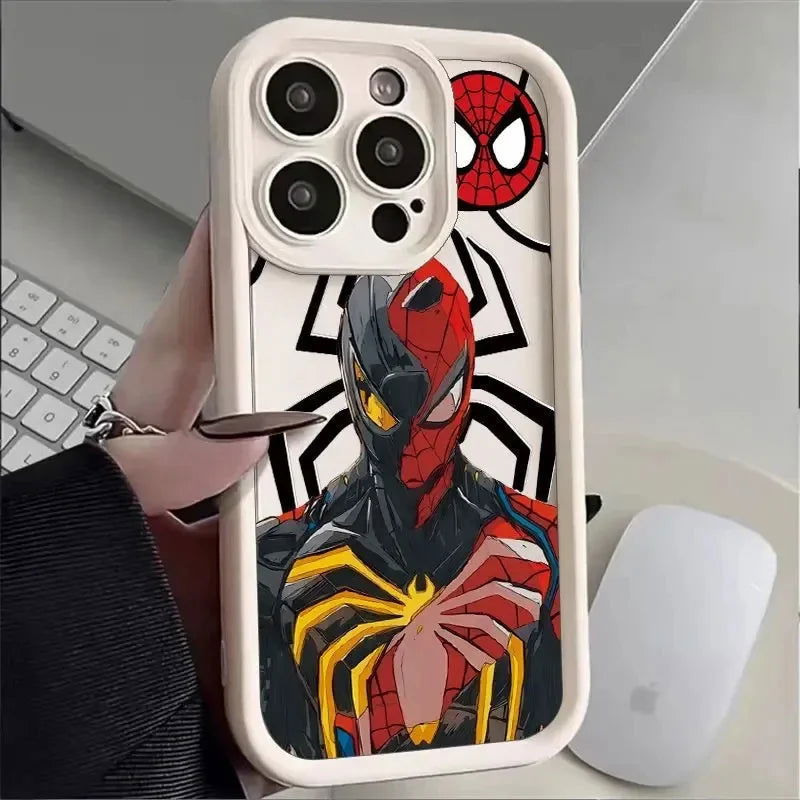 Spider Man iPhone Silicone Shockproof Cover - Vivid Setups