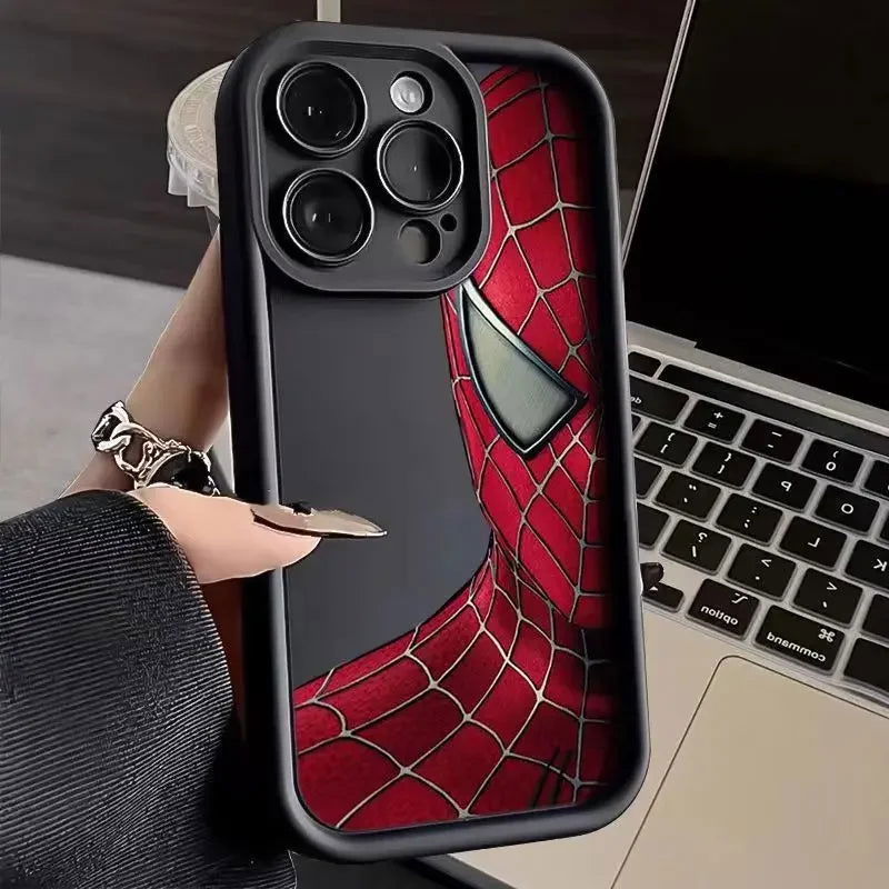Spider Man iPhone Silicone Shockproof Cover - Vivid Setups