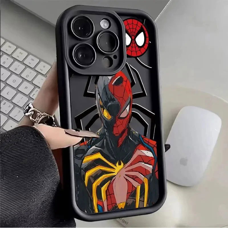 Spider Man iPhone Silicone Shockproof Cover - Vivid Setups