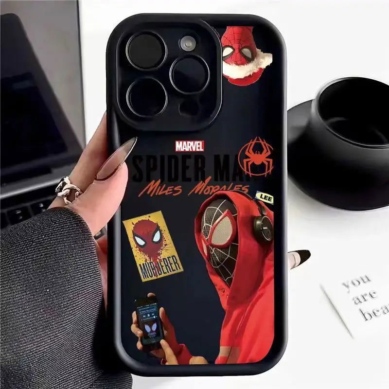 Spider Man iPhone Silicone Shockproof Cover - Vivid Setups