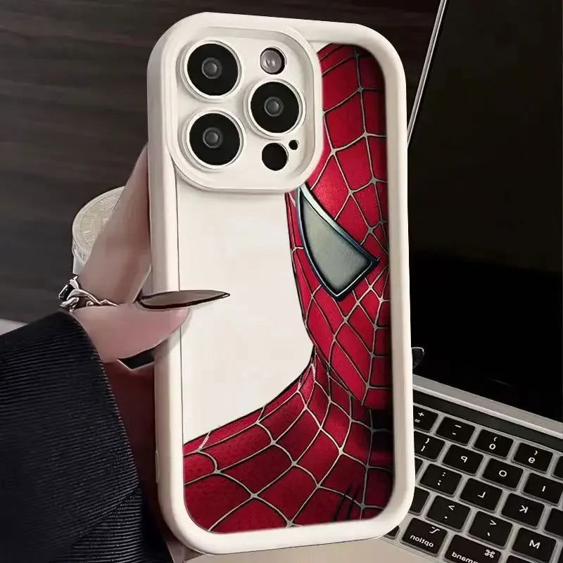 Spider Man iPhone Silicone Shockproof Cover - Vivid Setups