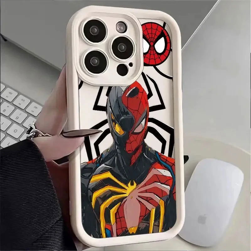 Spider Man iPhone Silicone Shockproof Cover - Vivid Setups