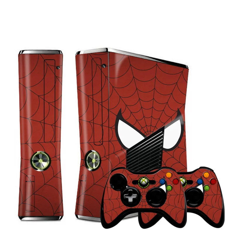 Spider Man or Call of Duty Vinyl Skin Sticker Set For XBOX 360 Slim Console and Controllers - Vivid Setups