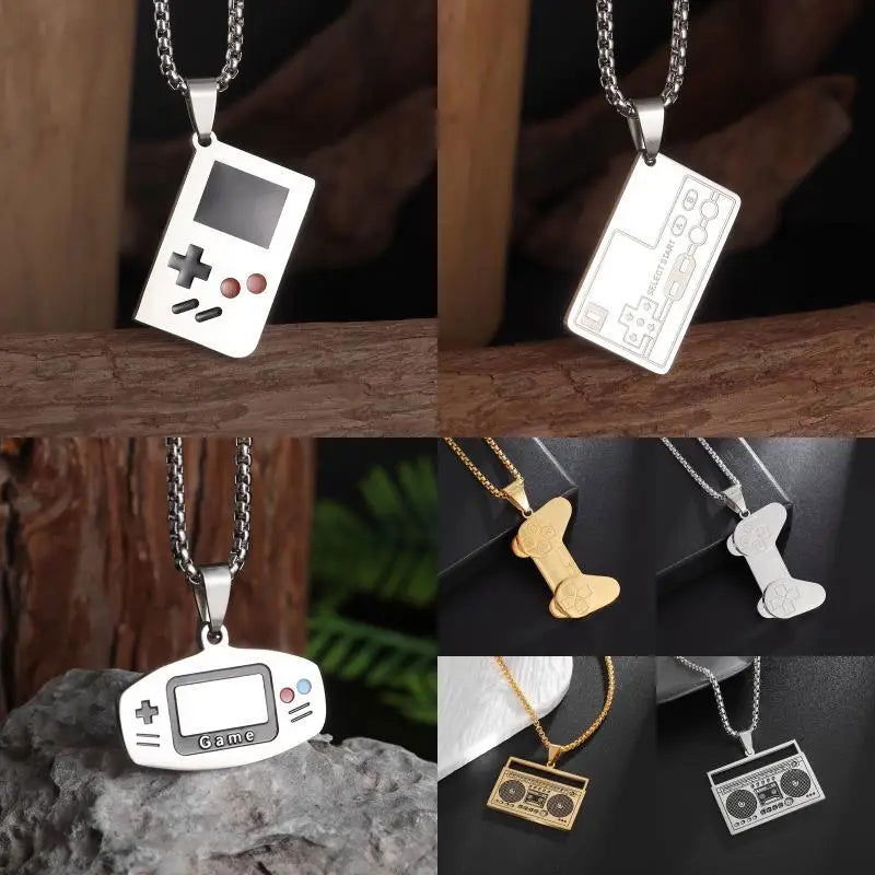 Stainless Steel Gaming Pendant & Necklace Gift - Vivid Setups