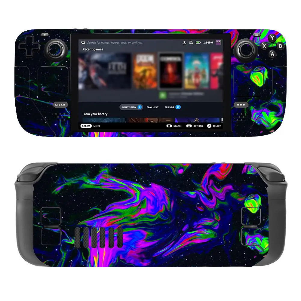 Steam Deck Console Vinyl Skin Sticker Cover Set - Vivid Setups