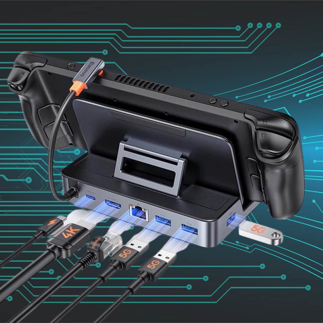 Steam Deck & Nintendo Switch Docking Station - Vivid Setups