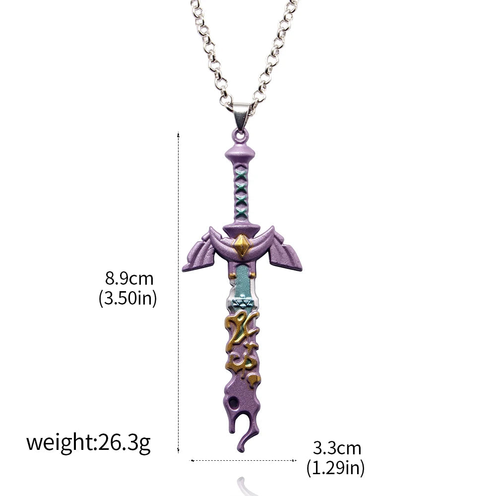 Tears of The Kingdom Master Sword Metal Necklace & Pendant Fandom Gift - Vivid Setups