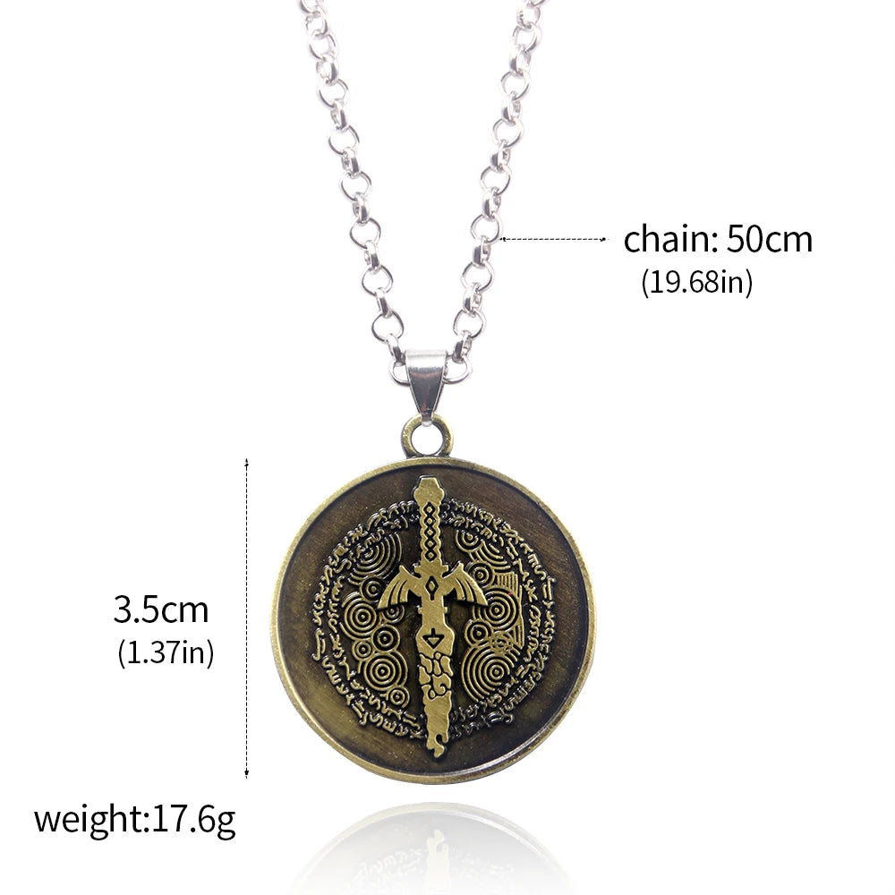 Tears of The Kingdom Master Sword Metal Necklace & Pendant Fandom Gift - Vivid Setups