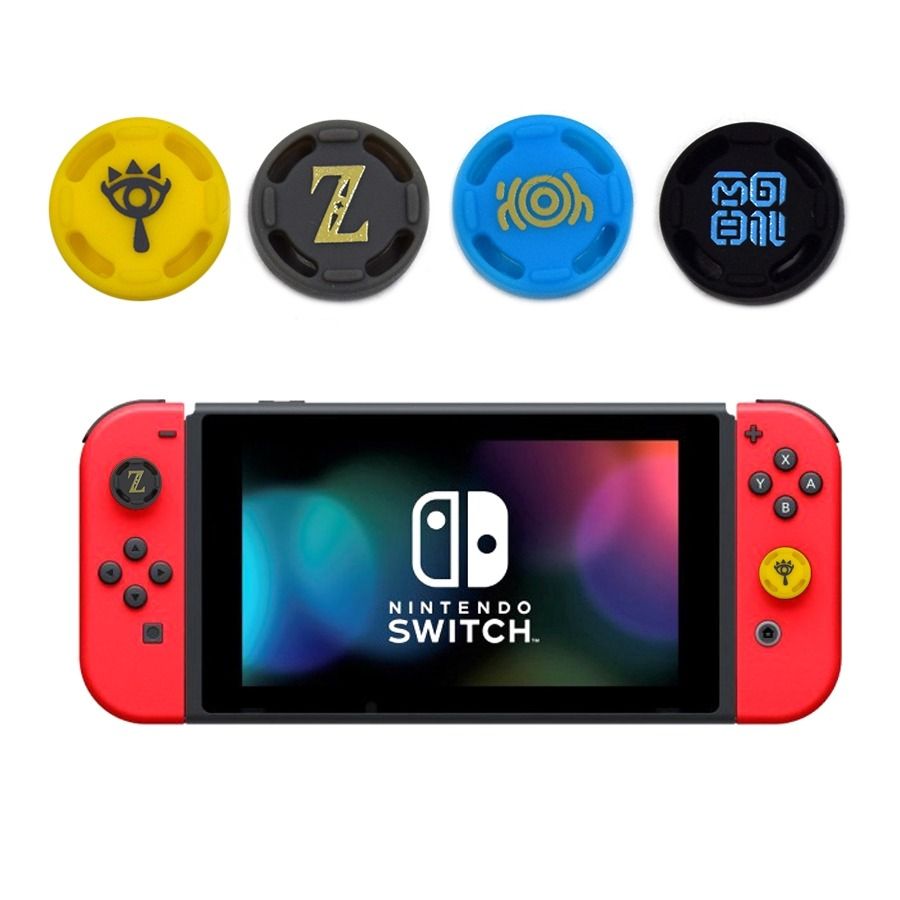 Thumb Grip Cap Covers for Nintendo Switch, NS OLED & NS Lite Joystick Controllers - Vivid Setups