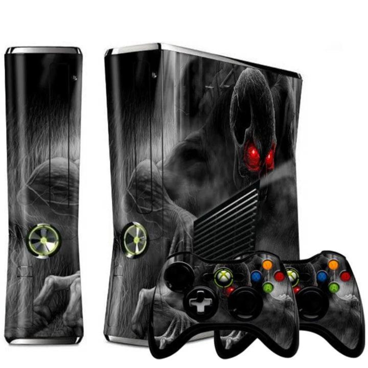 Xbox 360 Slim & Xbox 360 S Console & Controllers Vinyl Skin Stickers - Vivid Setups