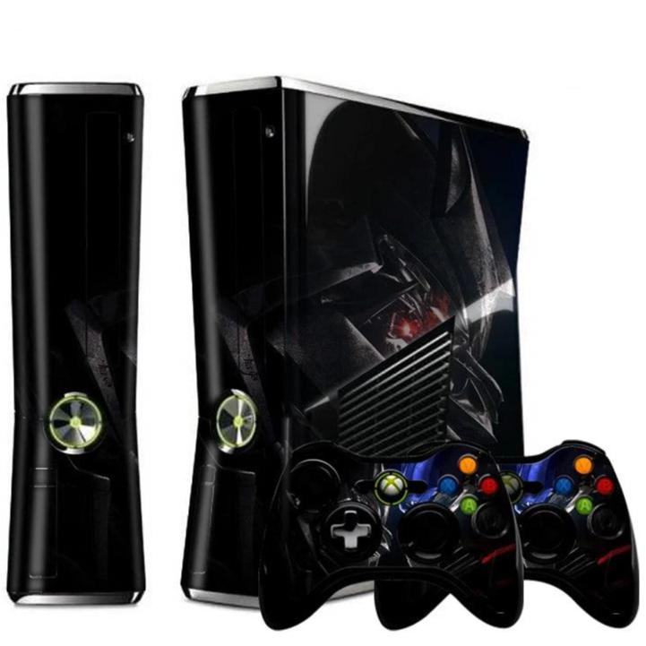 Xbox 360 Slim & Xbox 360 S Console & Controllers Vinyl Skin Stickers - Vivid Setups