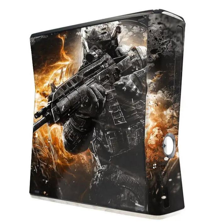 Xbox 360 Slim & Xbox 360 S Console & Controllers Vinyl Skin Stickers - Vivid Setups
