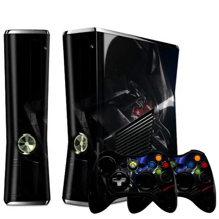 Xbox 360 Slim & Xbox 360 S Console & Controllers Vinyl Skin Stickers - Vivid Setups