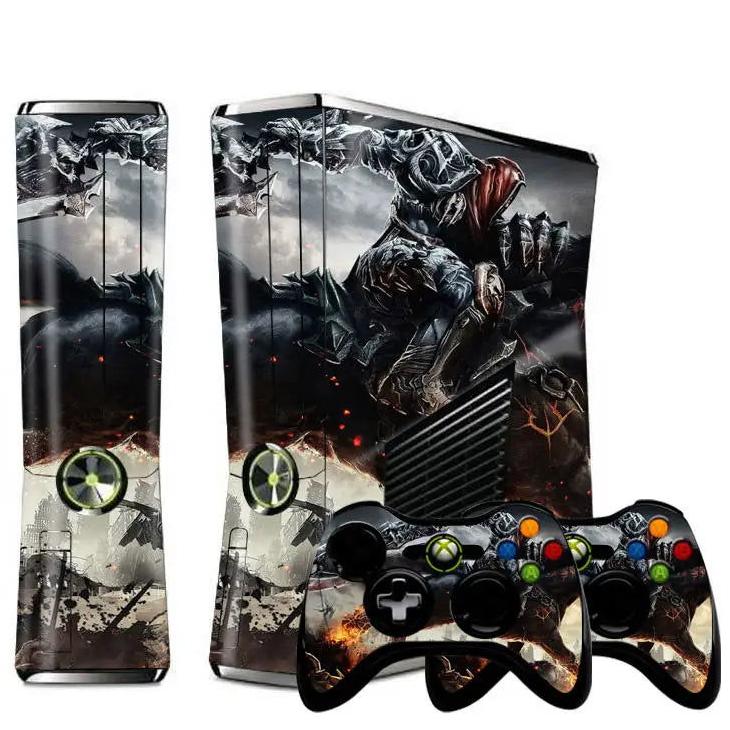 Xbox 360 Slim & Xbox 360 S Console & Controllers Vinyl Skin Stickers - Vivid Setups