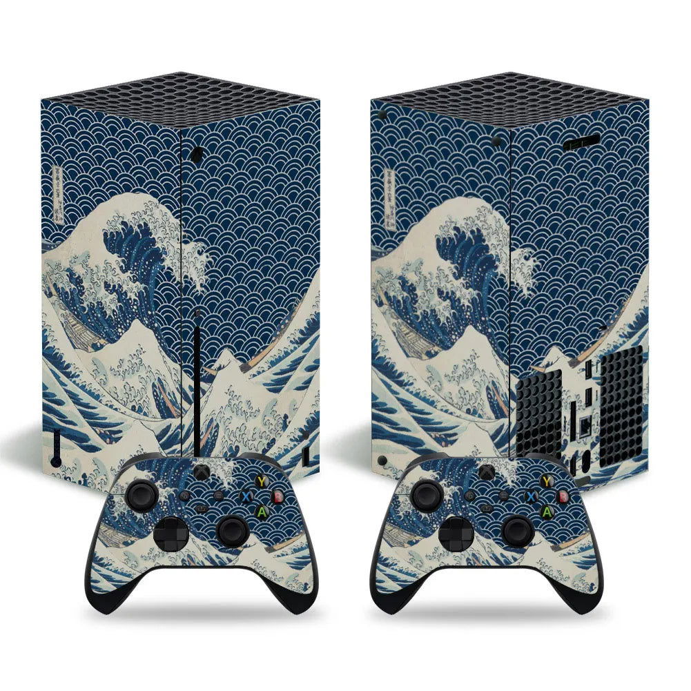 X-box Series X Console and 2 Controllers Skin Sticker Cover - Vivid Setups