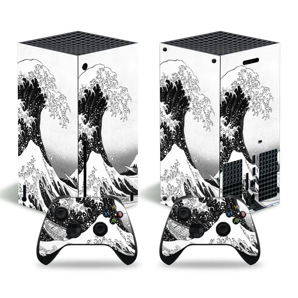 X-box Series X Console and 2 Controllers Skin Sticker Cover - Vivid Setups
