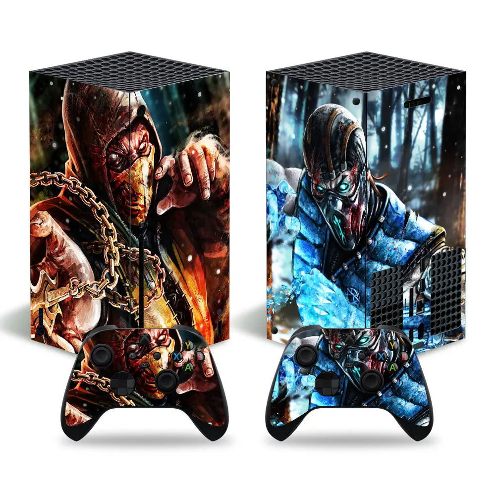X-box Series X Console and 2 Controllers Skin Sticker Cover - Vivid Setups